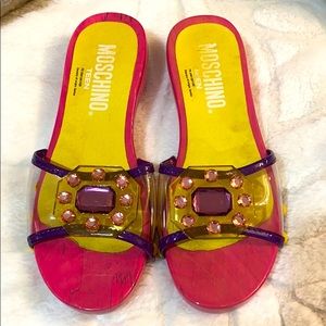 Moschino Girls shoes size 2 clogs/ slide